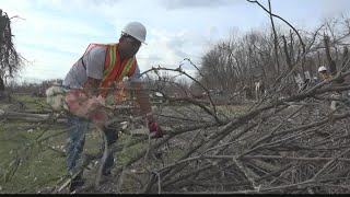 Cleanup continues after EF-3 tornado scatters debris across Metro East