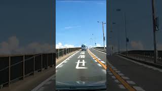 車載動画・大阪・なみはや大橋(2024年、汚れ注意)　#shorts #Japan #bridge