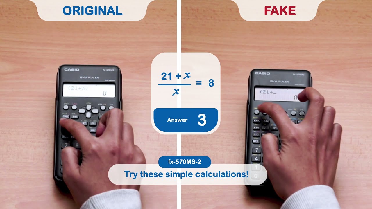 Casio Calculator Original Vs Fake At Margaret Valez Blog