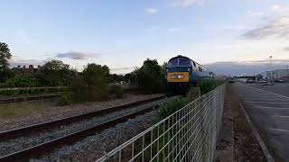 D1015 \u0026 50007 with a two tone horn going through Chippenham on the 1/6/24