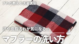 冬の必需品！汗や皮脂汚れが気になる「 マフラー 」をおうちでスッキリ 手洗い してみよう！【 プロが教える 洗濯講座 】｜ kufura  [ クフラ ]