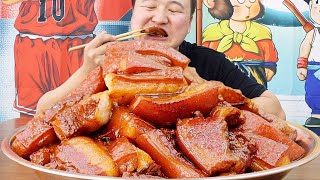 15 catties of pork belly, A Qiang made the meat, the color is attractive! ｜Super Satisfying Mukbang