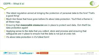 CWIN17 Telford: GDPR fatigue? Me too - the real issue is a proper approach to data protection