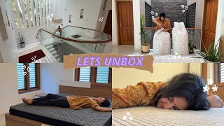 നാട്ടിൽ വന്നിട്ട് ഞാൻ വാങ്ങിയ സാധനം UNBOXING 😍 Wakefit mattress