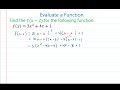 evaluate a function