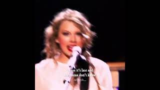 Taylor Swift - Our song(live) #taylorswift #shorts