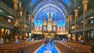 Inside the Notre Dame Basilica in Montreal Canada 🇨🇦