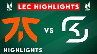 FNC vs SK Highlights | LEC 2025 Winter | Fnatic vs SK Gaming by Onivia