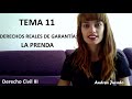 11 - Los derechos reales de garantía: la Prenda // DERECHO CIVIL III