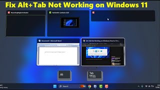 How to Fix Alt+Tab Not Working on Windows 11