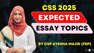 Expected Topics for CSS 2025