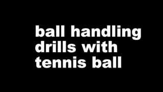 Apollon Patras Basketball Camp ball handling drills tennis ball