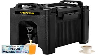 VEVOR Insulated Beverage Dispenser 2.5 Gal Double-Walled Beverage Server w/ PU Insulation Review