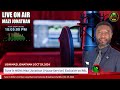 Tune in NOW: Join Mazi Jonathan Live Exclusive Broadcast  Via RBL | Oct 29, 2024