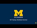 UM-Dearborn Facilities - AiM WorkDesk Overview