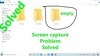 Fixed Screenshot files folder not present in laptop, can not find photos picture in Explorer problem