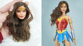 Barbie Hacks To Look Like Famous Celebrities ~ Wonder Woman, Gal Gadot ~ 30 DIY BARBIE IDEAS