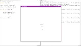 Python Turtles Part 2 - Optimising using loops and variables