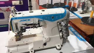 JACK W4-FLATBED FLATLOCK MACHINE🔥🔥🔥 LEGGINGS & TSHIRT MANUFACTURING MACHINE👚👖