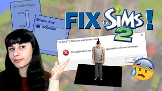 How to Fix The Sims 2 on Windows 10 (Resolution, Smooth Edges, Shadows & Crashing) (The Basics)
