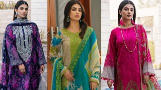 Charizma Aniqu Luxury Lawn Embroidery Collection 2023 (@fashionclub7677 ) #charizma #charizmalawn