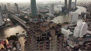 ALAS of Thailand - Sathorn Unique Tower［竣工前廃墟化高層ビル4K空撮］