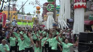 2014 8 2　安城七夕祭り　パレード　日本福祉大学　夢人党