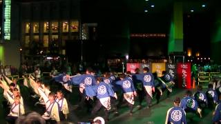 福井大学よっしゃこい2013「夢光咲」　竜馬よさこい一日目　京都駅前会場二回目