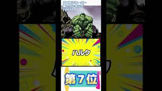 アメコミヒーロー強さランキングTOP10#short