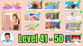 Brain puzzle tricky test level 41 - 50 solution walkthrough