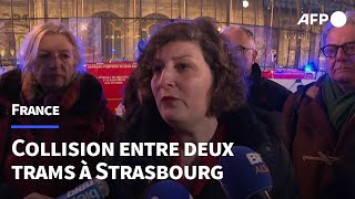 Collision entre deux trams à Strasbourg après \