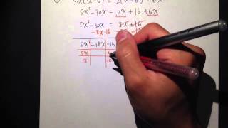 Solve by Factoring (Q4.) Quadratic Equation