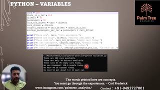 Python-07. TOM Python Variables
