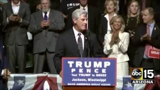 FULL: Gov. Phil Bryant, Jeff Sessions, Rudy Giuliani Donald Trump Mississippi rally