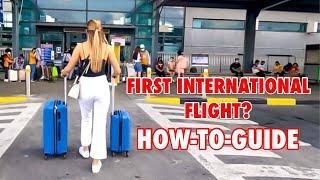 FIRST INTERNATIONAL FLIGHT? : Travel Tip, Airport Walk, Flight Preparation | Jen Barangan