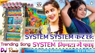 💯SYSTEM SYSTEM कर छः😎 SYSTEM मिनटा में फाड़ 💥New Trending Song ||Gangster Song ||RJ 01 REMIX ||