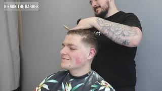 🔥DISCONNECTED POMPADOUR 🔥 SKIN FADE POMP STEP BY STEP BARBERING TUTORIAL
