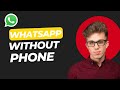How To Use WhatsApp on Laptop If Phone Is Not Working Without QR 2025 (Easy)