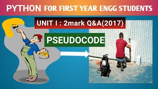 Pseudo code in tamil |Python programming |First year engineering