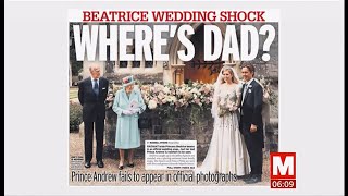 Princess Beatrice and Edoardo Mapelli Mozzi release wedding photos (UK) BBC&Sky News 19th July 2020