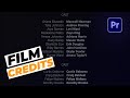 Free Rolling Film Ends Credit for Premiere Pro