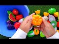 Satisfying Kiwi Cutting Fruits and Vegetables with Pumpkin and Capsicum Cutting ASMR