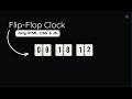 How to Create Flip Clock⏰using HTML CSS and JavaScript