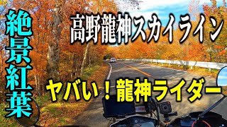 【絶景紅葉】龍神スカイライン　正気か？龍神ライダー　事故が起きてからでは遅いんだよ