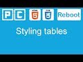 HTML5 and CSS3 beginners tutorial 43 - styling tables