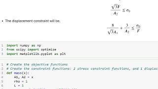 Structural Optimization in Python