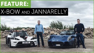 Jannarelly Design-1 and KTM X-Bow. Road Review Feature with Tiff Needell