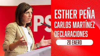 Declaraciones de Esther Peña y Carlos Martínez desde Burgos