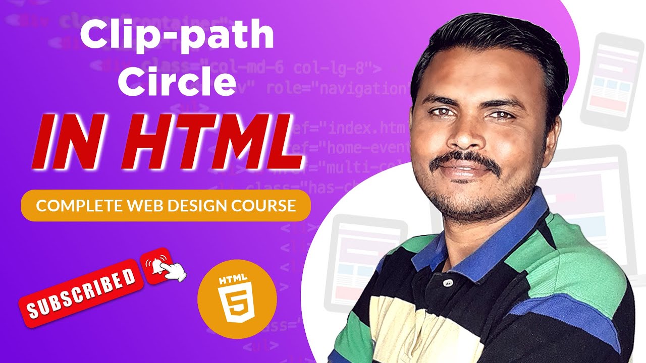 Css Clip Path Circle Tutorial In Hindi How To Display Html Element As