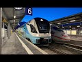 Mitfahrt am 1.Tag mit dem Westbahn Stadler Kiss 3 mit SOUND von Salzburg nach München in der 2+